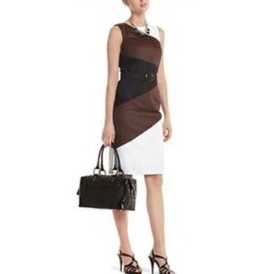 WHBM White House Black Market Colourblock SheathDress